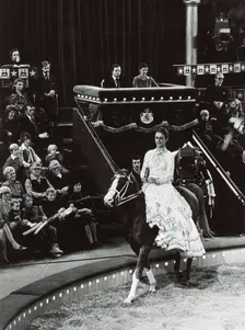 King Carl XVI Gustaf and Queen Silvia of Sweden attending the circus, 1977. Creator: Unknown