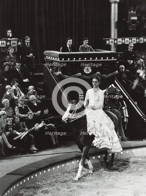 King Carl XVI Gustaf and Queen Silvia of Sweden attending the circus, 1977. Artist: Unknown