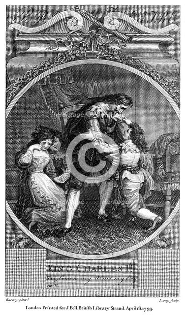 King Charles I (1600-1649), 1793.Artist: William Satchwell Leney