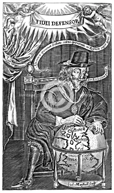 King Charles I (1600-1649), Defender of the Faith.Artist: Marshall