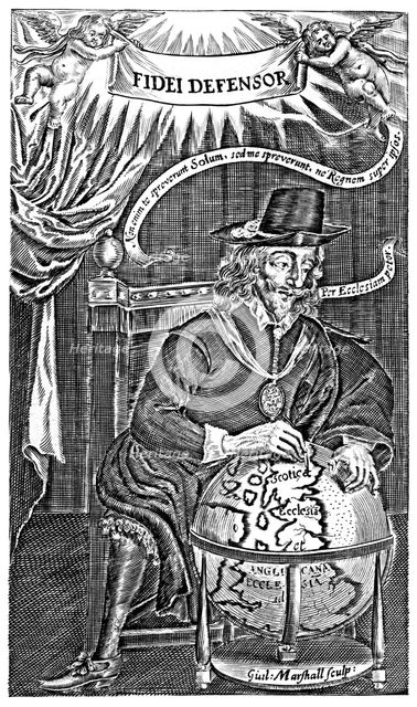 King Charles I (1600-1649), Defender of the Faith.Artist: Marshall