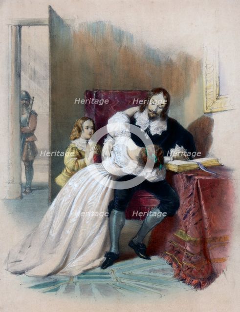 King Charles I (1600-1649) parting from his children, 1838. Artist: Unknown