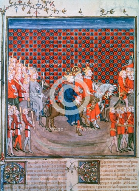 King Charles IV entering Paris, (1375-1379). Artist: Unknown