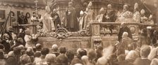 King Charles IV, taking his coronation oath … in Budapest on 30 December 1916 , 1916. Creator: Anonymous