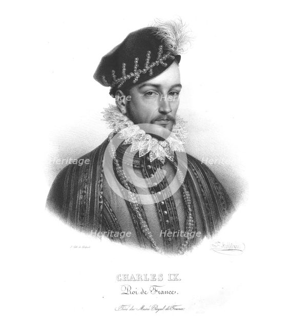 King Charles IX of France, (c1820s).  Artist: Zéphirin Félix Jean Marius Belliard.