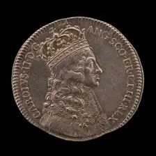King Charles II in Coronation Robes [obverse], 1661. Creator: Thomas Simon