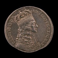 King Charles II in Coronation Robes [obverse], 1661. Creator: Thomas Simon