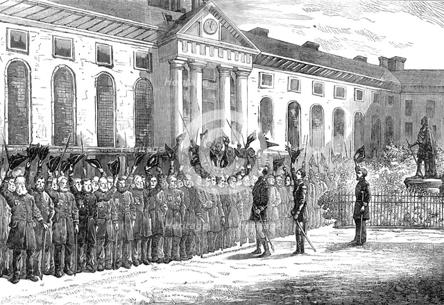 King Charles's Day, Chelsea Hospital, 1874. Creator: Unknown.