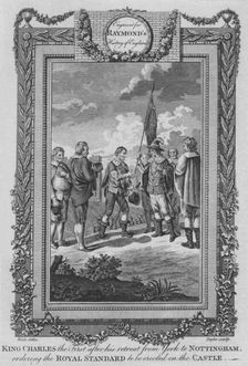 King Charles the First after his retreat from York to Nottingham c1787