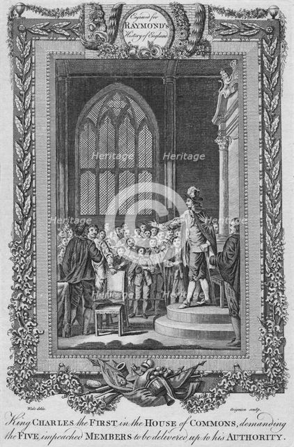 'King Charles the First in the House of Commons', c1787. Artist: Unknown.