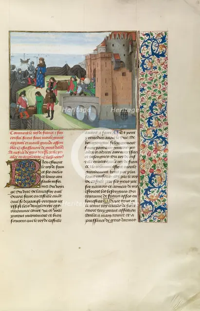 King Charles VI of France Preparing for War with England, c1380s; about 1480-1483. Creator: Master of the Getty Froissart.