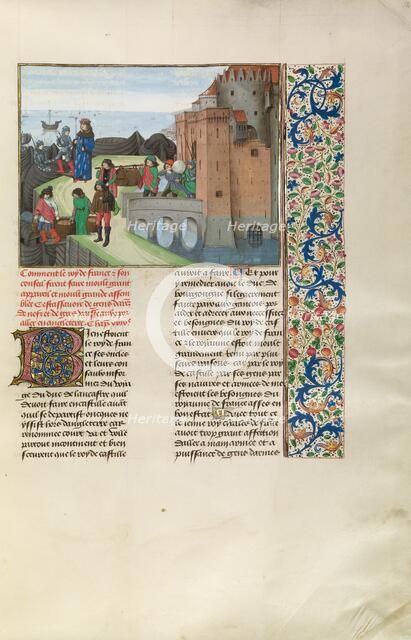 King Charles VI of France Preparing for War with England, c1380s; about 1480-1483. Creator: Master of the Getty Froissart.