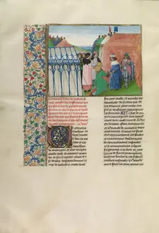 King Charles VI of France Receiving the Duke of Jülich, c1390s; about 1480-1483. Creator: Master of the Getty Froissart