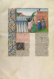 King Charles VI of France Receiving the Duke of Jülich, c1390s; about 1480-1483. Creator: Master of the Getty Froissart