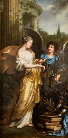 King Charles XI's upbringing. Allegory, 1668. Creator: David Klocker Ehrenstrahl