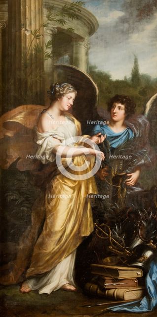 King Charles XI's upbringing. Allegory, 1668. Creator: David Klocker Ehrenstrahl.