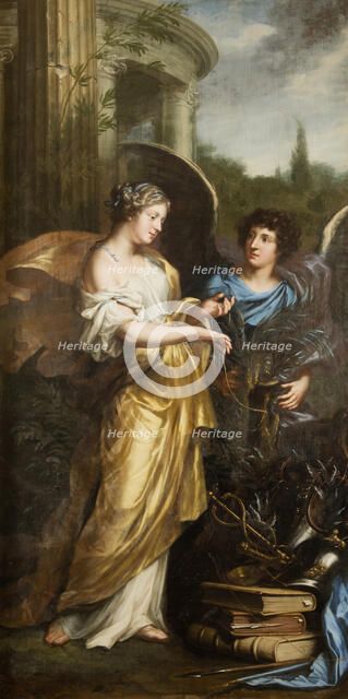 King Charles XI's upbringing. Allegory, 1668. Creator: David Klocker Ehrenstrahl.