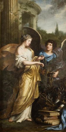 King Charles XI's upbringing. Allegory, 1668. Creator: David Klocker Ehrenstrahl