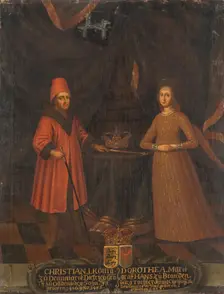 King Christian I of Denmark (1426-1481) and Queen Dorothea (1430-1496)