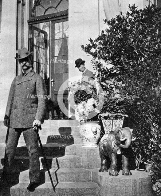 King Christian IX of Denmark (1818-1906) and Prince Frederick (1868-1940), 1904 (1908).Artist: Queen Alexandra