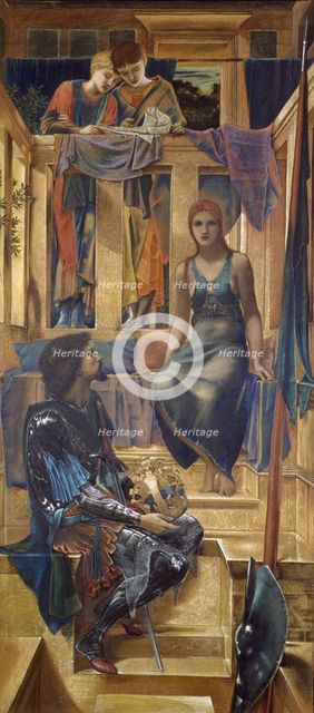 King Cophetua and the Beggar Maid - Cartoon Study, 1883. Creator: Sir Edward Coley Burne-Jones.