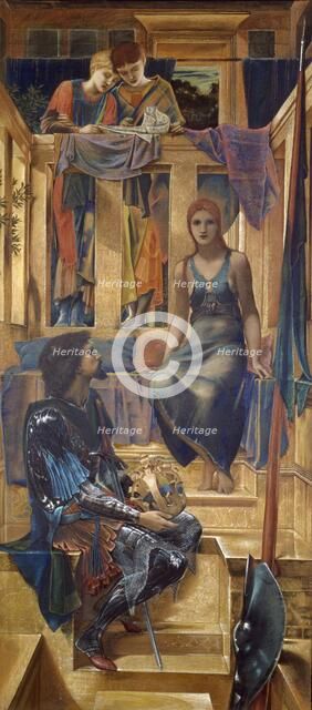King Cophetua and the Beggar Maid - Cartoon Study, 1883. Creator: Sir Edward Coley Burne-Jones.