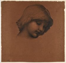 King Cophetua and the Beggar Maid - Study of Boy's Head, 1883-84. Creator: Sir Edward Coley Burne-Jones
