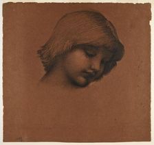 King Cophetua and the Beggar Maid - Study of Boy's Head, 1883-84. Creator: Sir Edward Coley Burne-Jones