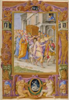 King David dancing before the Ark of the Covenant, c.1540