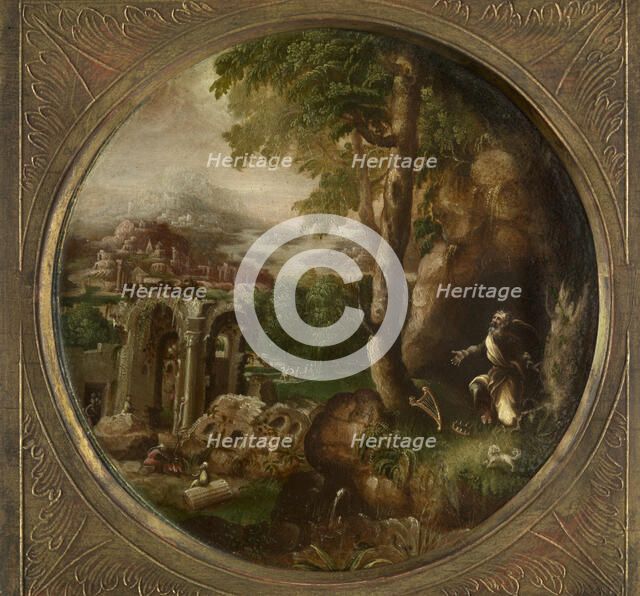 King David in a Landscape, c1540-1570. Creator: Michiel Gast.