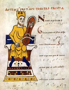 King David playing a lyre 10th-11th century