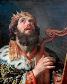 King David Playing the Harp, 1622. Artist: Honthorst, Gerrit, van (1590-1656)