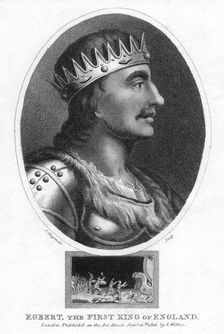 King Egbert of Wessex, first king of all England, (1803).Artist: J Chapman