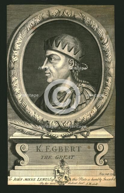 King Egbert The Great, (1732). Artist: G King.