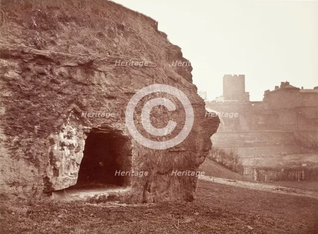 King Edgar's Cave, Chester, Printed 1866. Creator: Augustus Kelham.