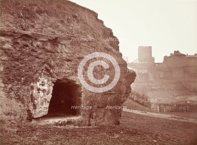 King Edgar's Cave, Chester, Printed 1866. Creator: Augustus Kelham.