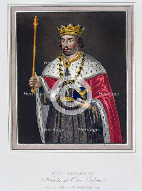 'King Edward II, Founder of Oriel College', 19th century. Artist: Unknown