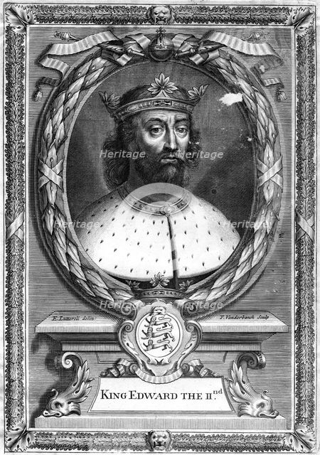 King Edward II of England, (17th century).Artist: P Vanderbanck