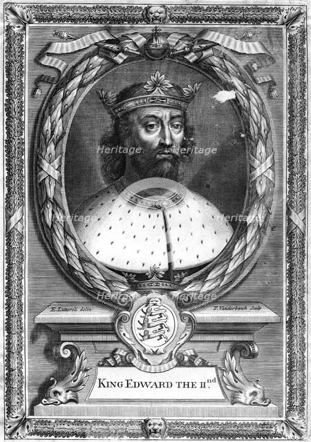 King Edward II of England, (17th century).Artist: P Vanderbanck