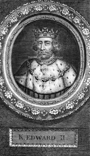 King Edward II of England, (18th century).Artist: George Vertue