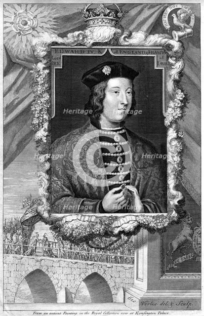 King Edward IV of England.Artist: George Vertue