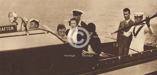'King Edward Returning to His Yacht from the Island of Rab', 1937. Artist: Unknown.
