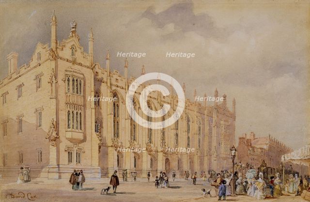 King Edward's School, Birmingham, 1833. Creator: David Cox the Elder.