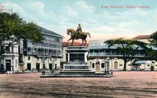 King Edward's Statue, Bombay India, early 20th century