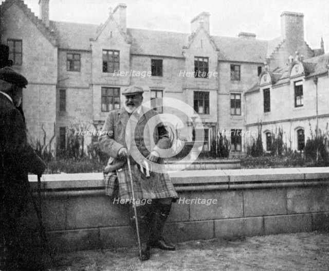 King Edward VII (1841-1910) at Balmoral, Scotland, 1908.Artist: Queen Alexandra