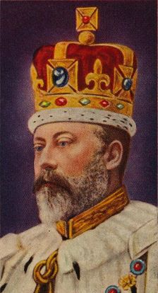 King Edward VII at his coronation, 1902 (1935)