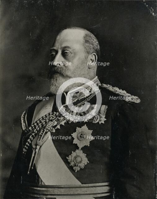 King Edward VII, (Albert Edward, 1841-1910), 1904. Artist: Valentine & Sons Ltd