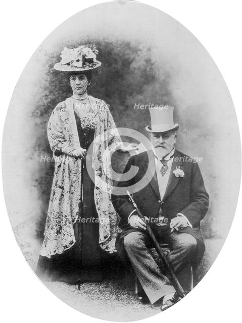 King Edward VII and Queen Alexandra, c1900s (1910).Artist: D Knights Whittome