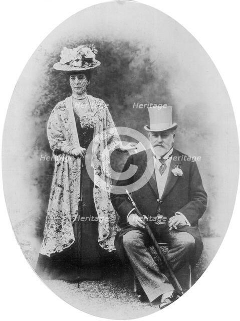 King Edward VII and Queen Alexandra, c1900s (1910).Artist: D Knights Whittome