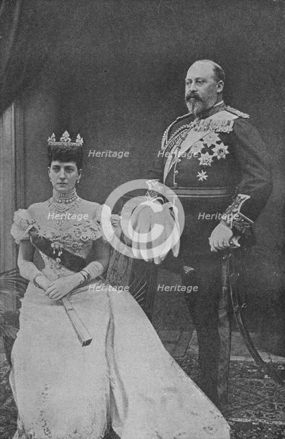 King Edward VII and Queen Alexandra, c1902 (1909). Artist: Gunn & Stuart.